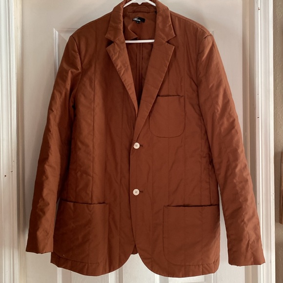 Levis California Quilted Copper Mens Blazer jacket size L. Rare - Picture 8 of 16